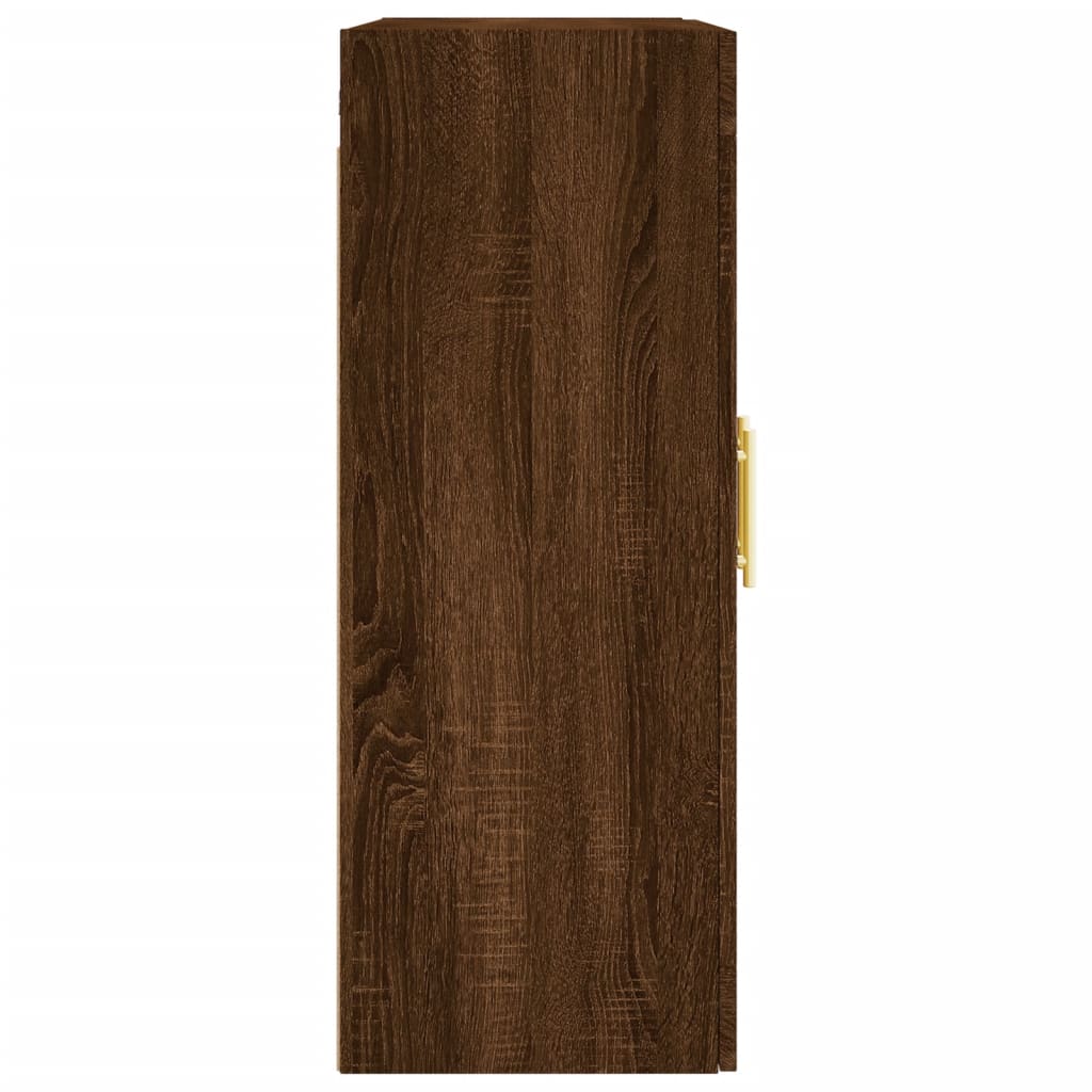 Móveis de parede 2 pcs derivados de madeira carvalho castanho
