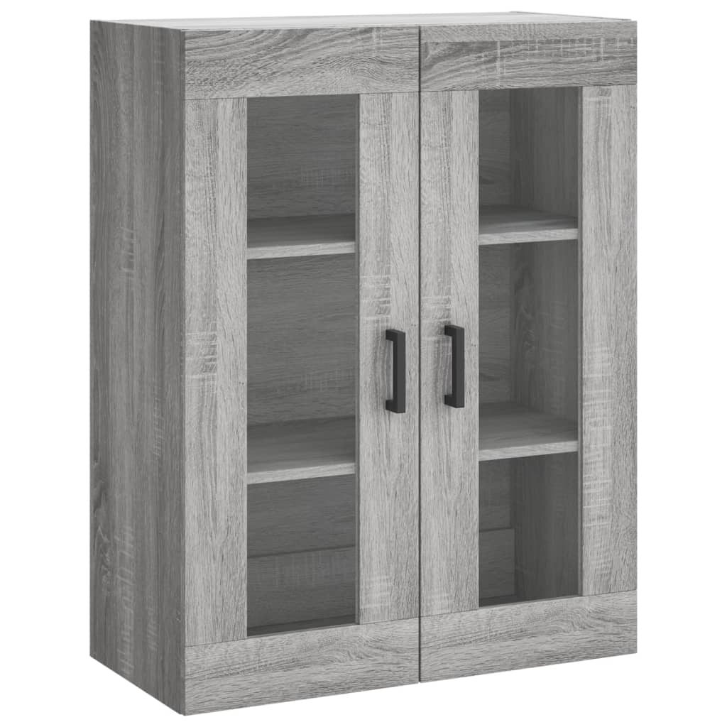 Móveis de parede 2 pcs derivados de madeira cinzento sonoma