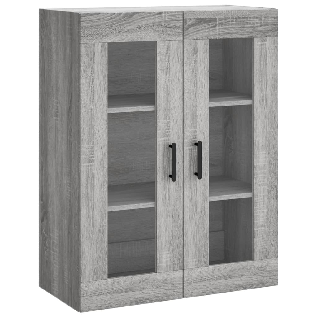 Móveis de parede 2 pcs derivados de madeira cinzento sonoma