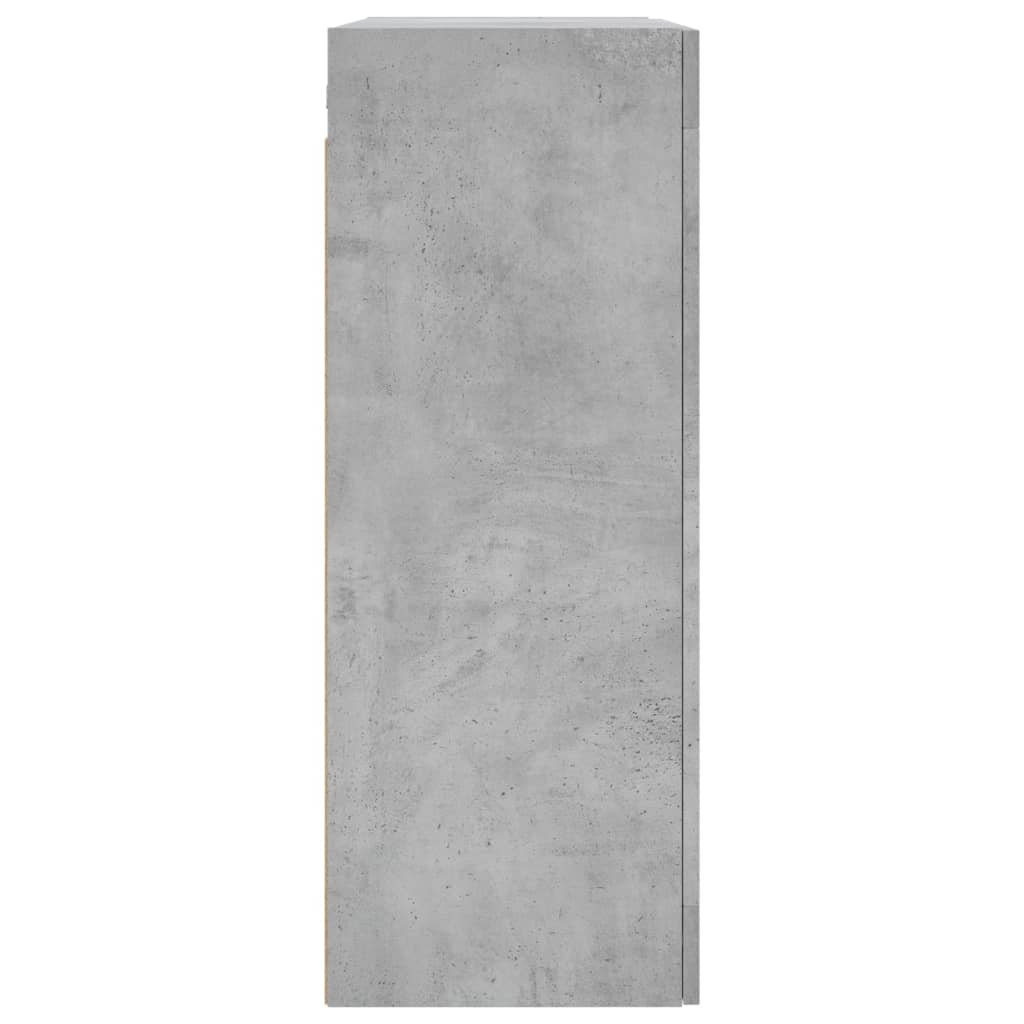 Móveis de parede 2 pcs derivados de madeira cinzento cimento