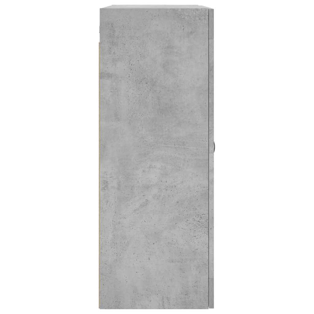 Móveis de parede 2 pcs derivados de madeira cinzento cimento