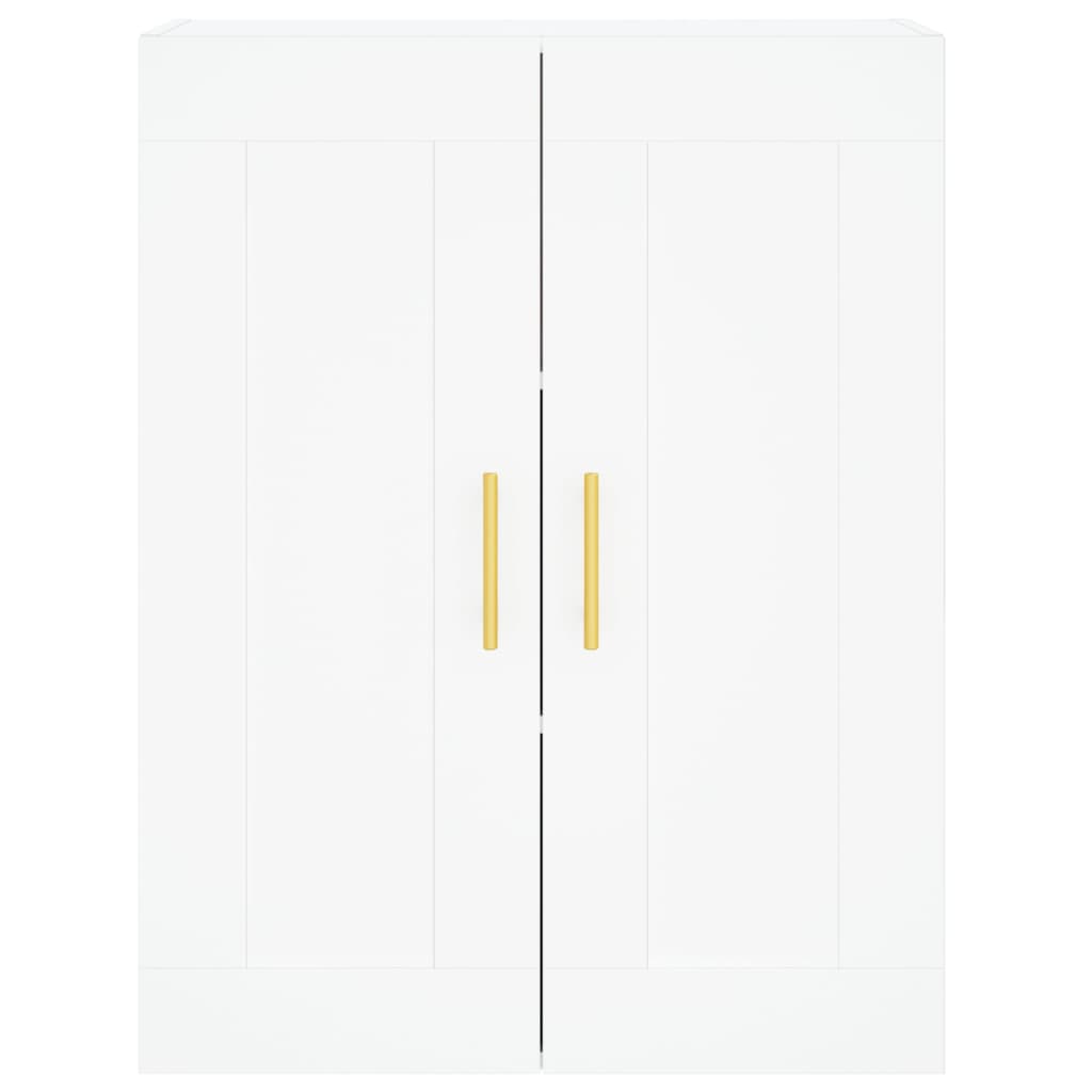 Móveis de parede 2 pcs derivados de madeira branco