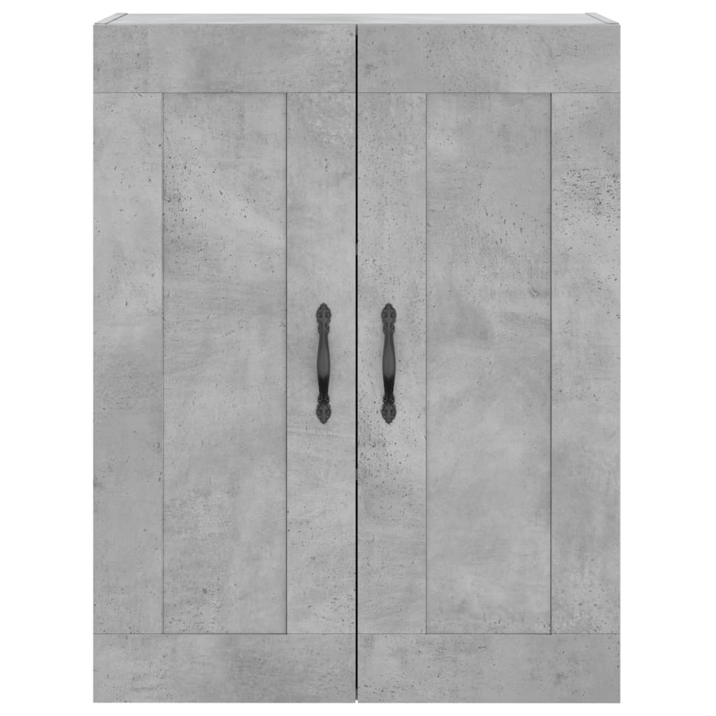 Móveis de parede 2 pcs derivados de madeira cinzento cimento