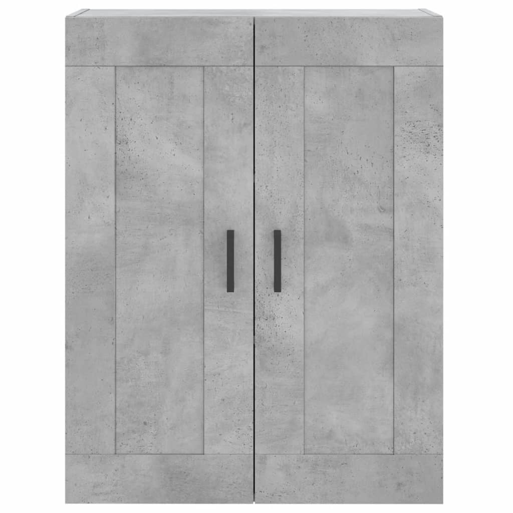 Móveis de parede 2 pcs derivados de madeira cinzento cimento