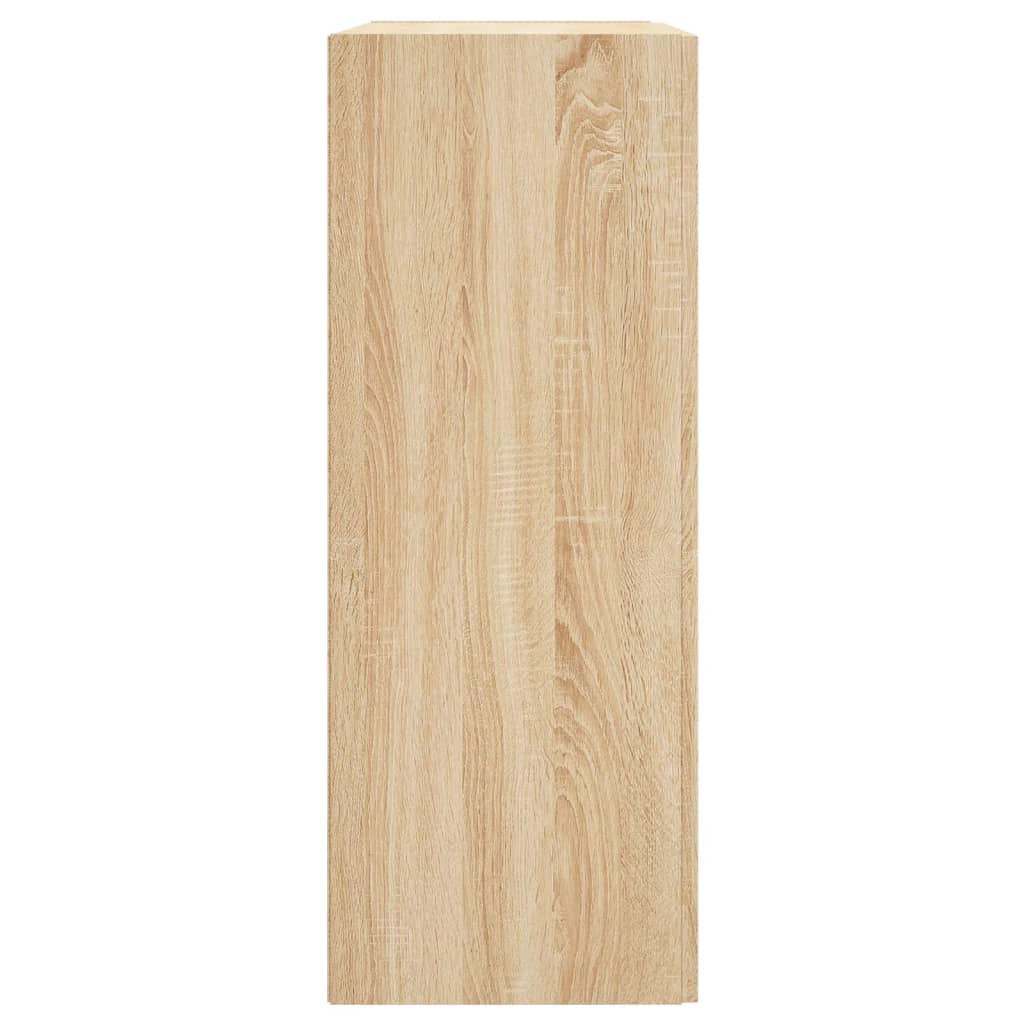 Móveis de parede 2 pcs derivados de madeira carvalho sonoma