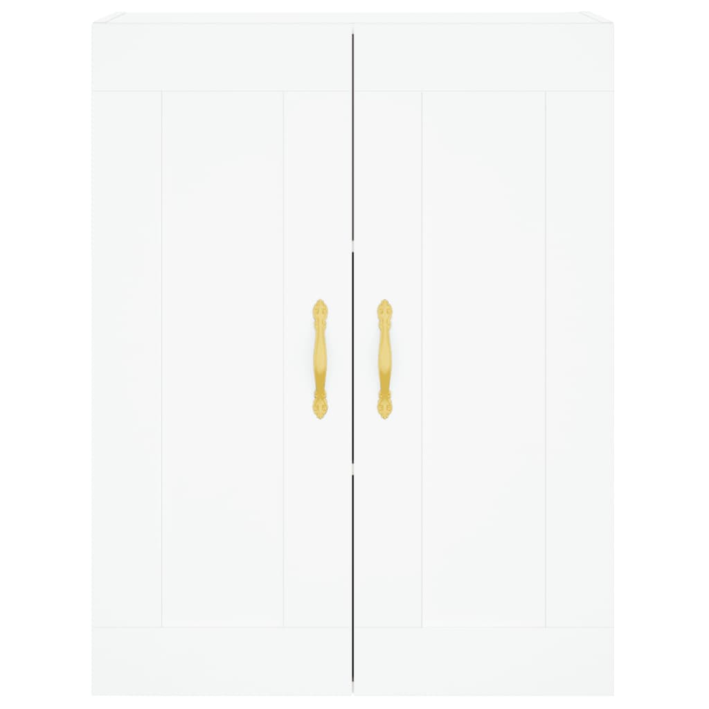 Móveis de parede 2 pcs derivados de madeira branco