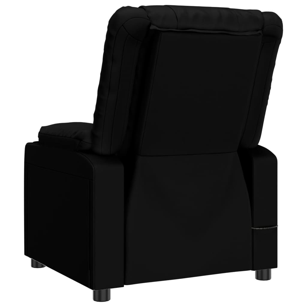 Poltrona de massagens elétrica couro artificial preto