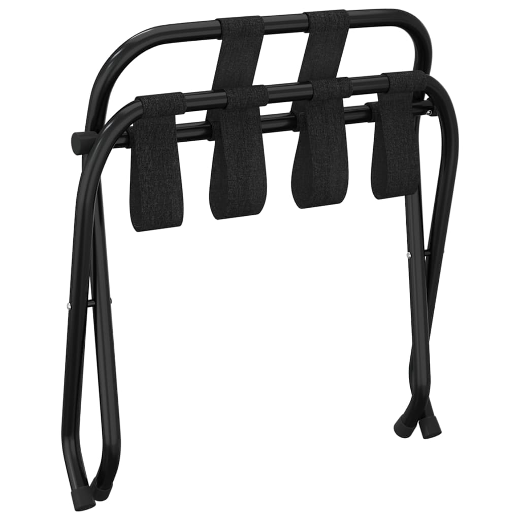 Suporte de bagagem com encosto 56x39x52 cm preto
