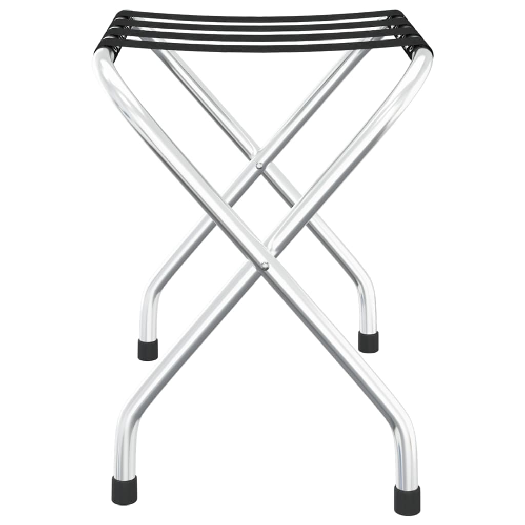 Suporte de bagagem 56x40x49 cm preto e prateado