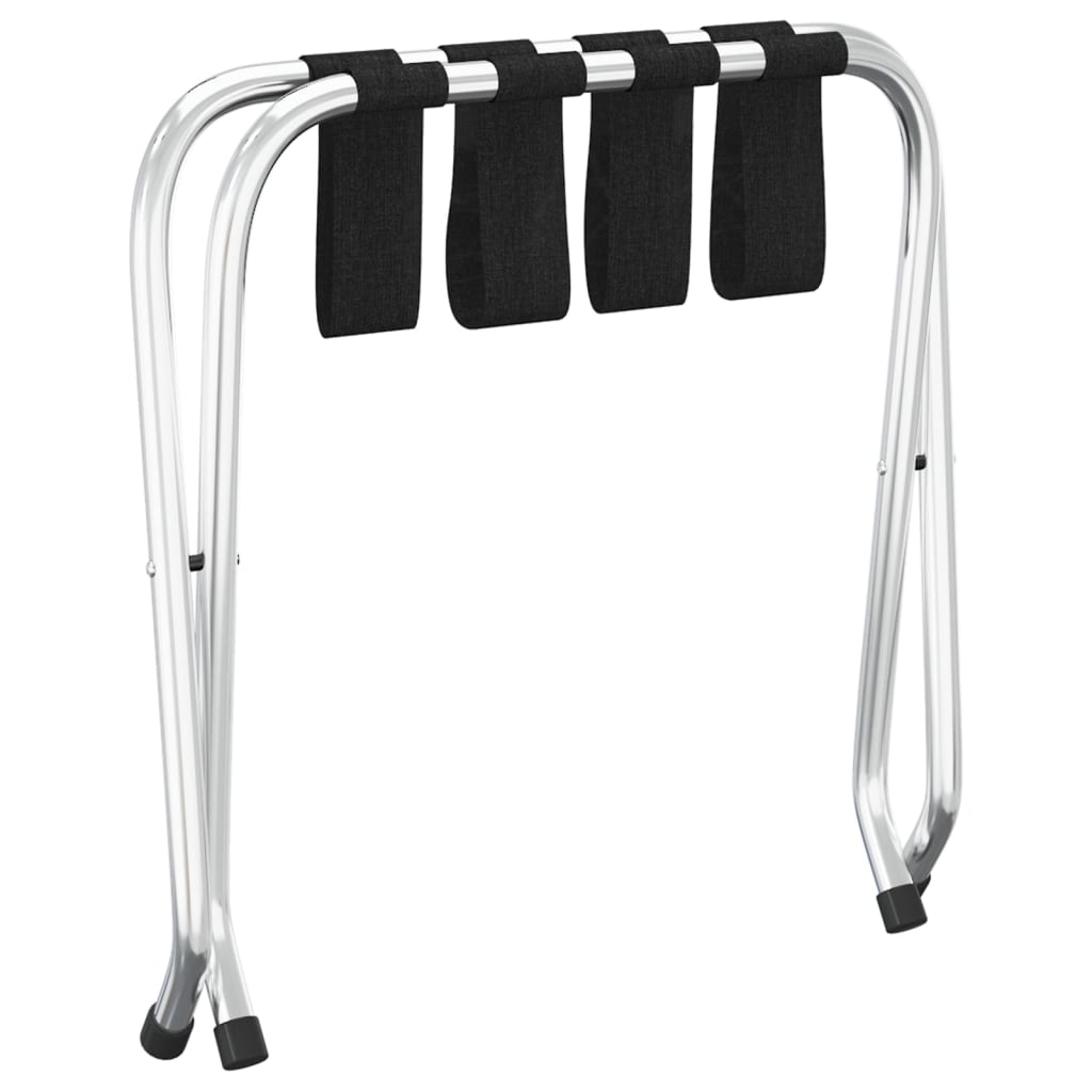Suporte de bagagem 56x40x49 cm preto e prateado