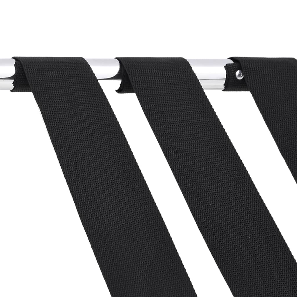Suporte de bagagem 56x40x49 cm preto e prateado