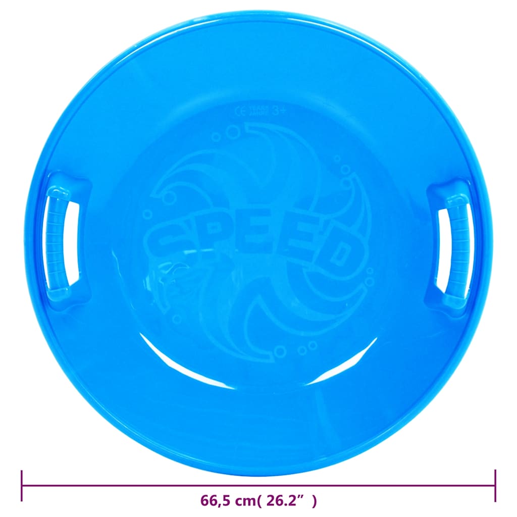 Trenó redondo 66,5 cm PP azul