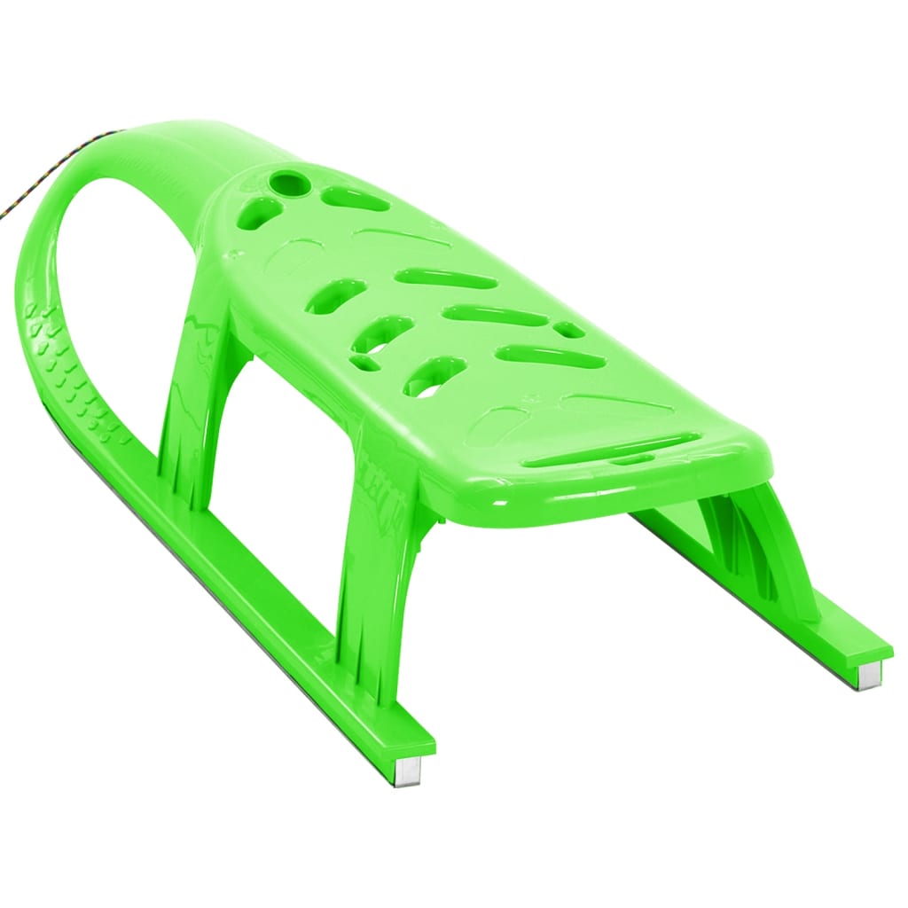 Trenó para crianças 102,5x40x23 cm polipropileno verde