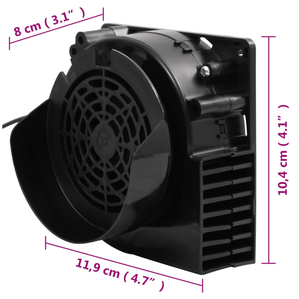 Cordão de luz com 66 LEDs e ventilador 660 cm