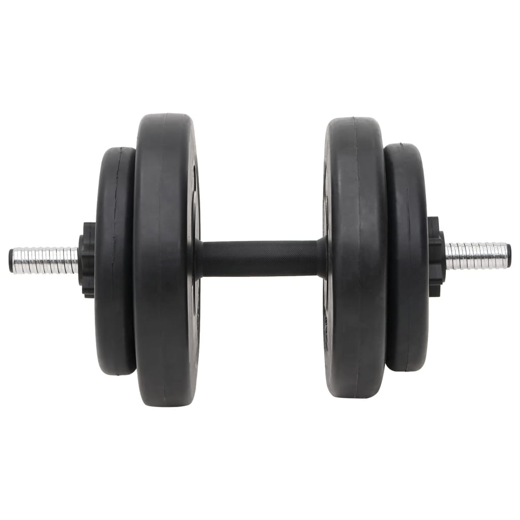 Barra curva e haltere com discos 60 Kg