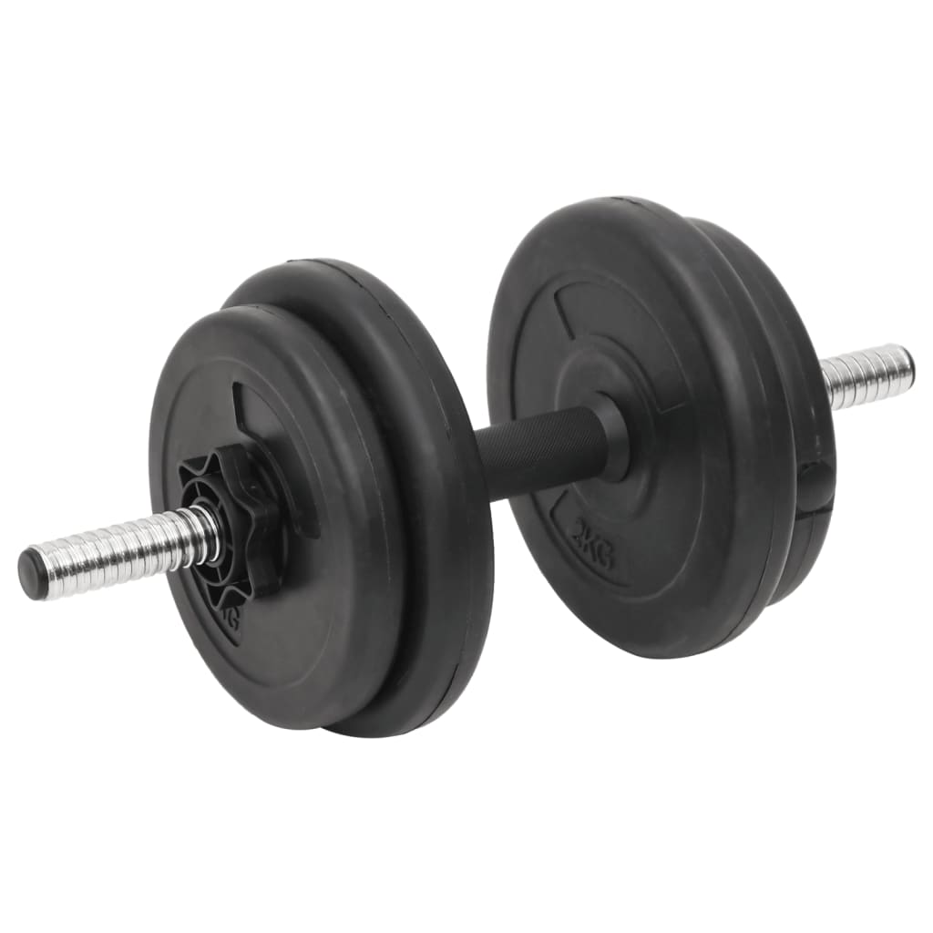 Barra curva e haltere com discos 60 Kg