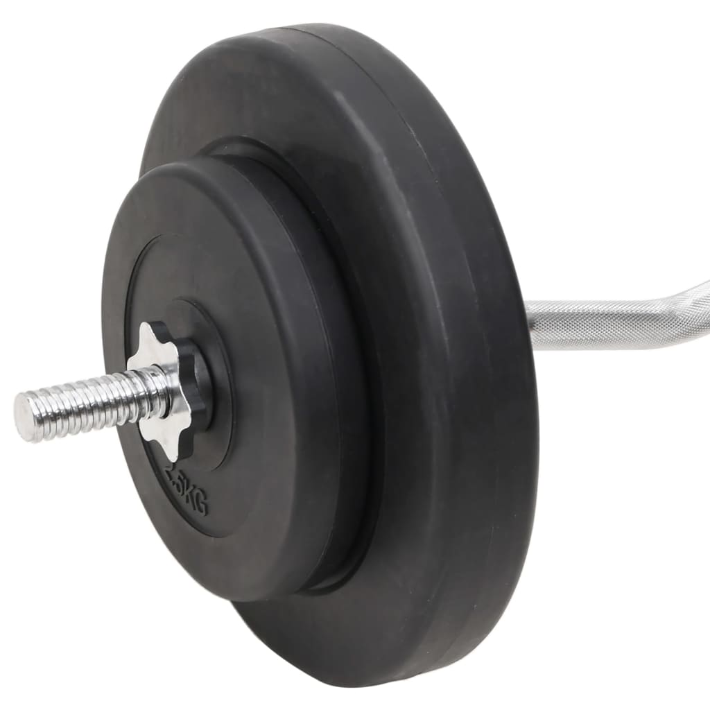 Barras e halteres com discos 60 Kg