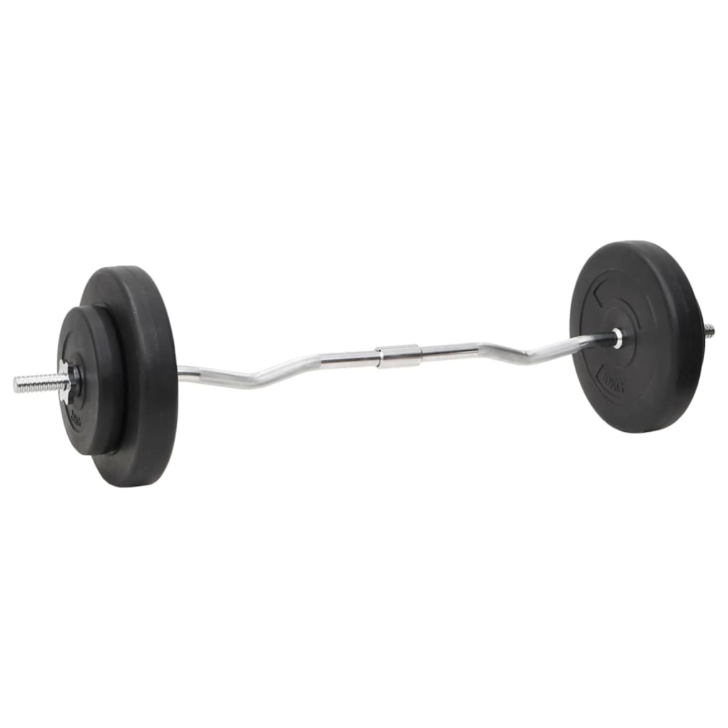 Barras e halteres com discos 60 Kg