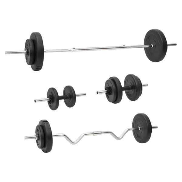 Barras e halteres com discos 60 Kg