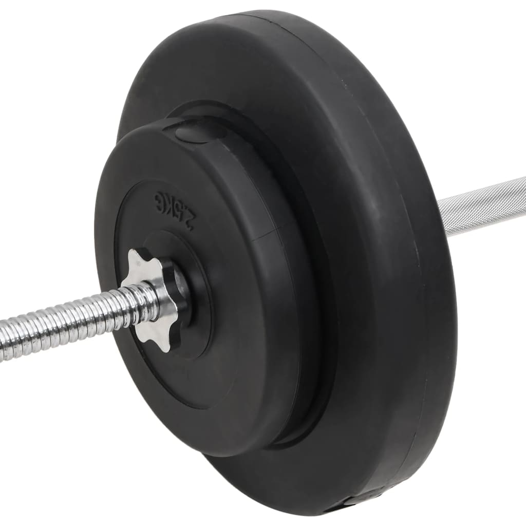 Barras e halteres com discos 60 Kg