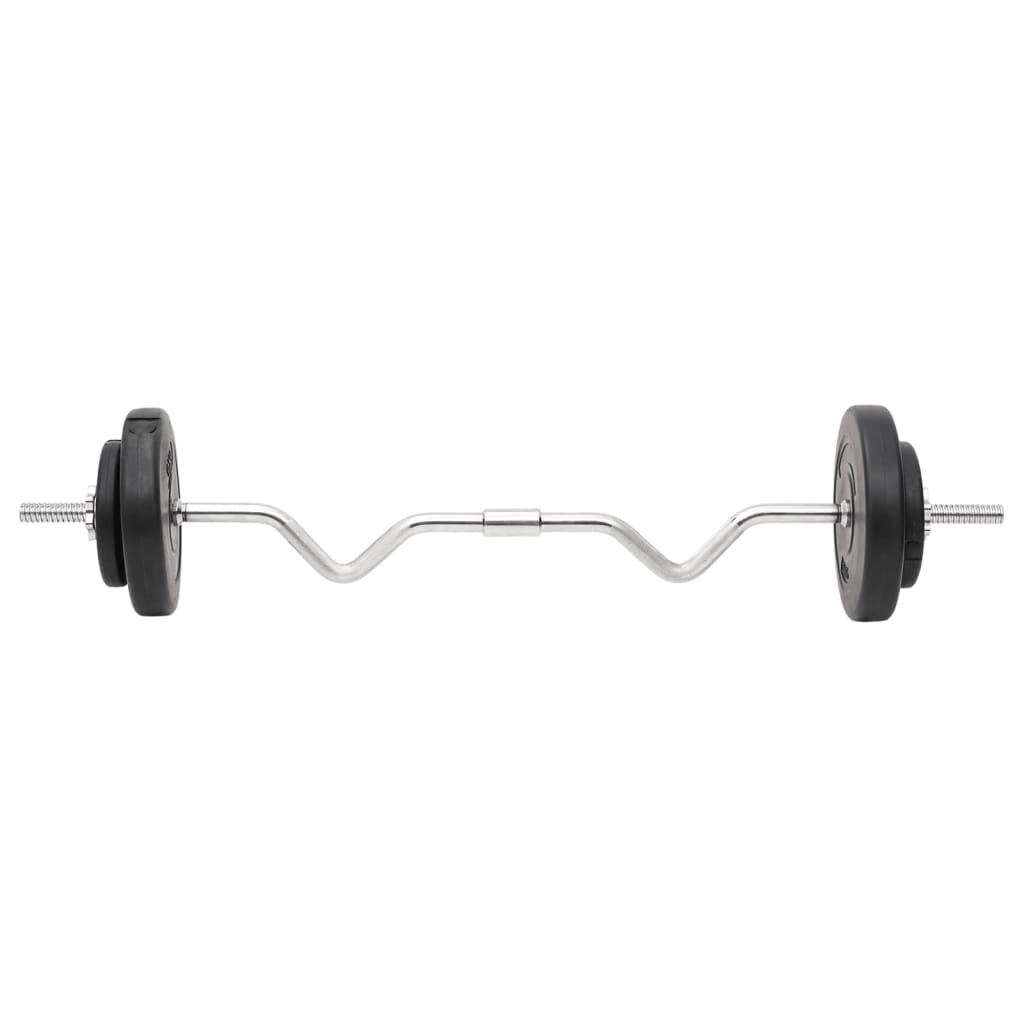 Barras e halteres com discos 60 Kg