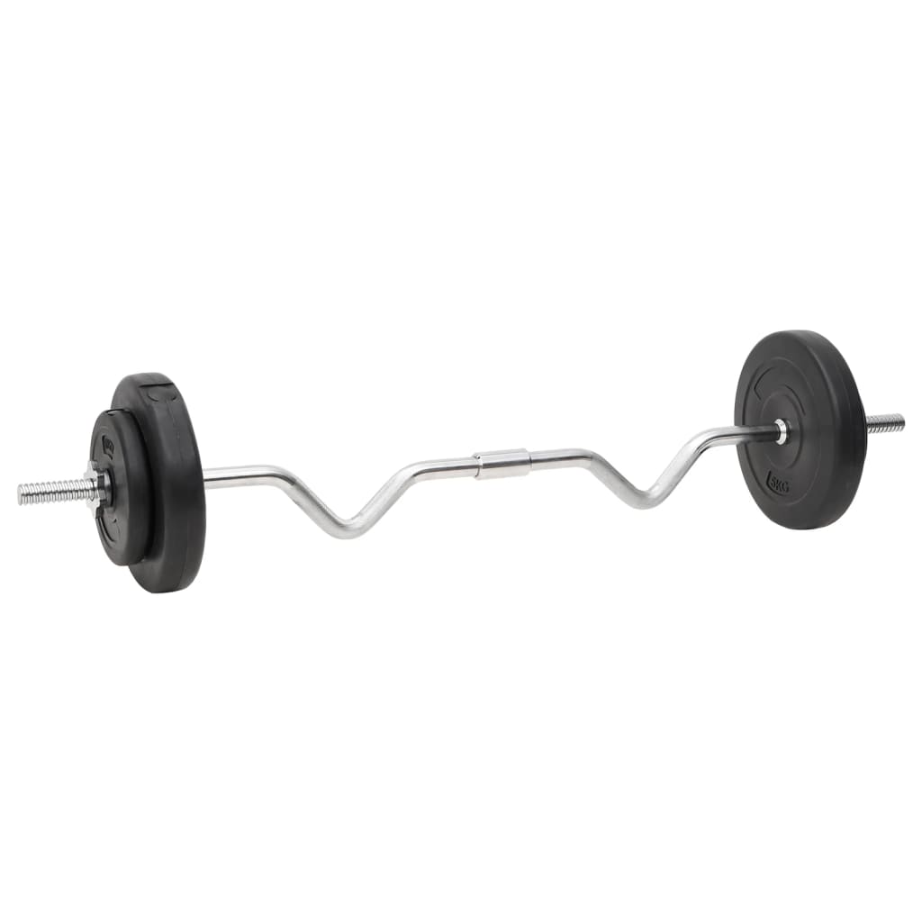 Barras e halteres com discos 60 Kg