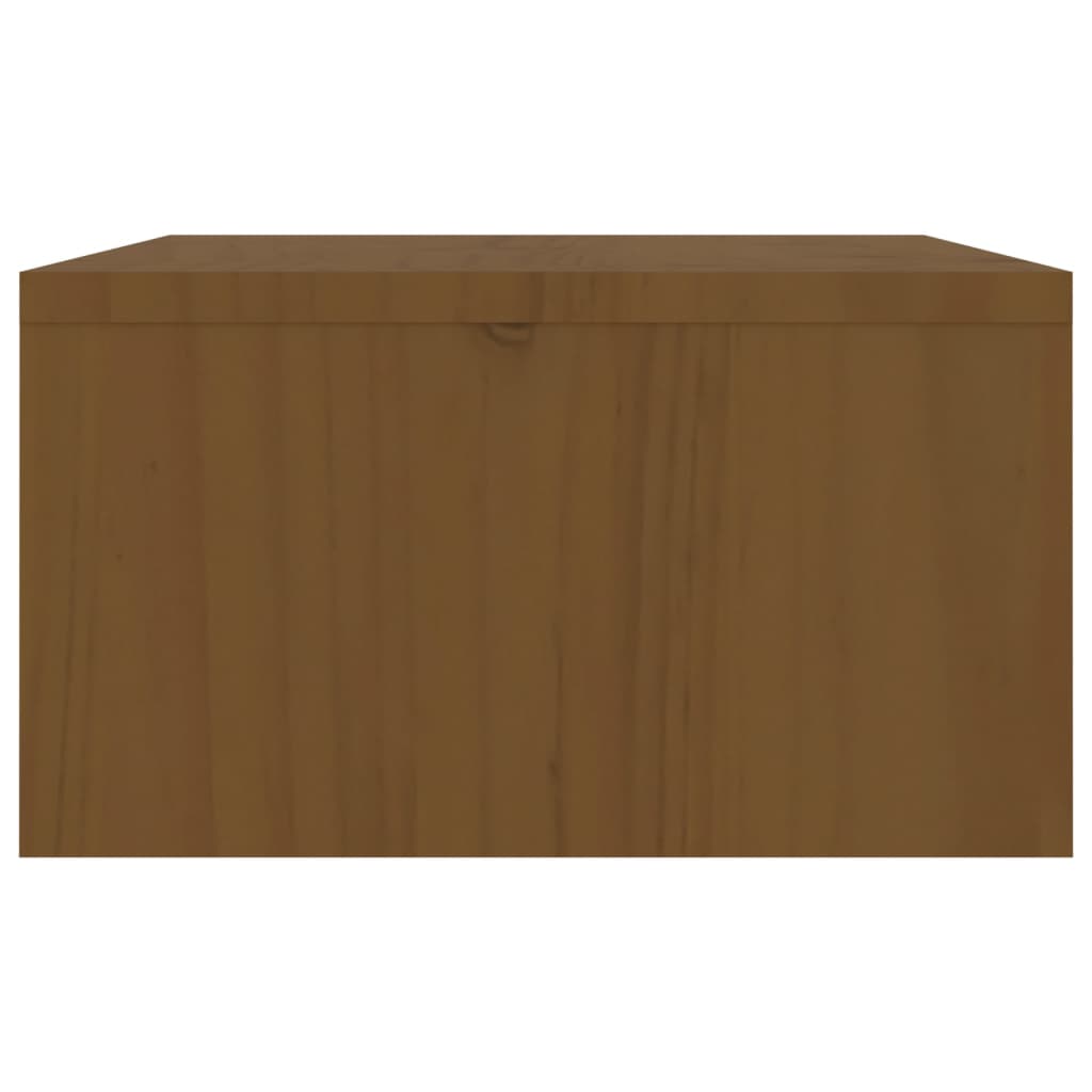 Suporte para monitor 100x27x15 cm pinho maciço castanho mel