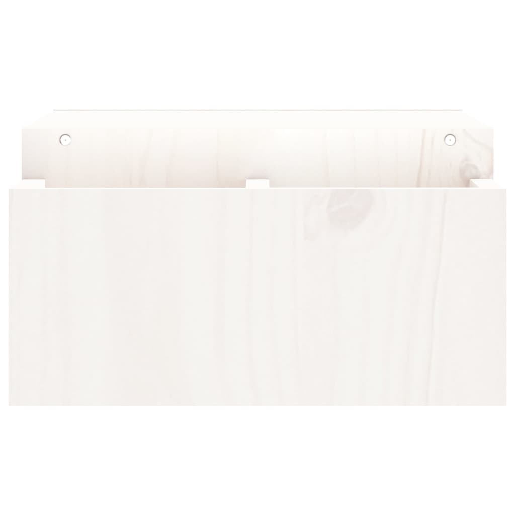 Suporte para monitor 70x27,5x15 cm pinho maciço branco