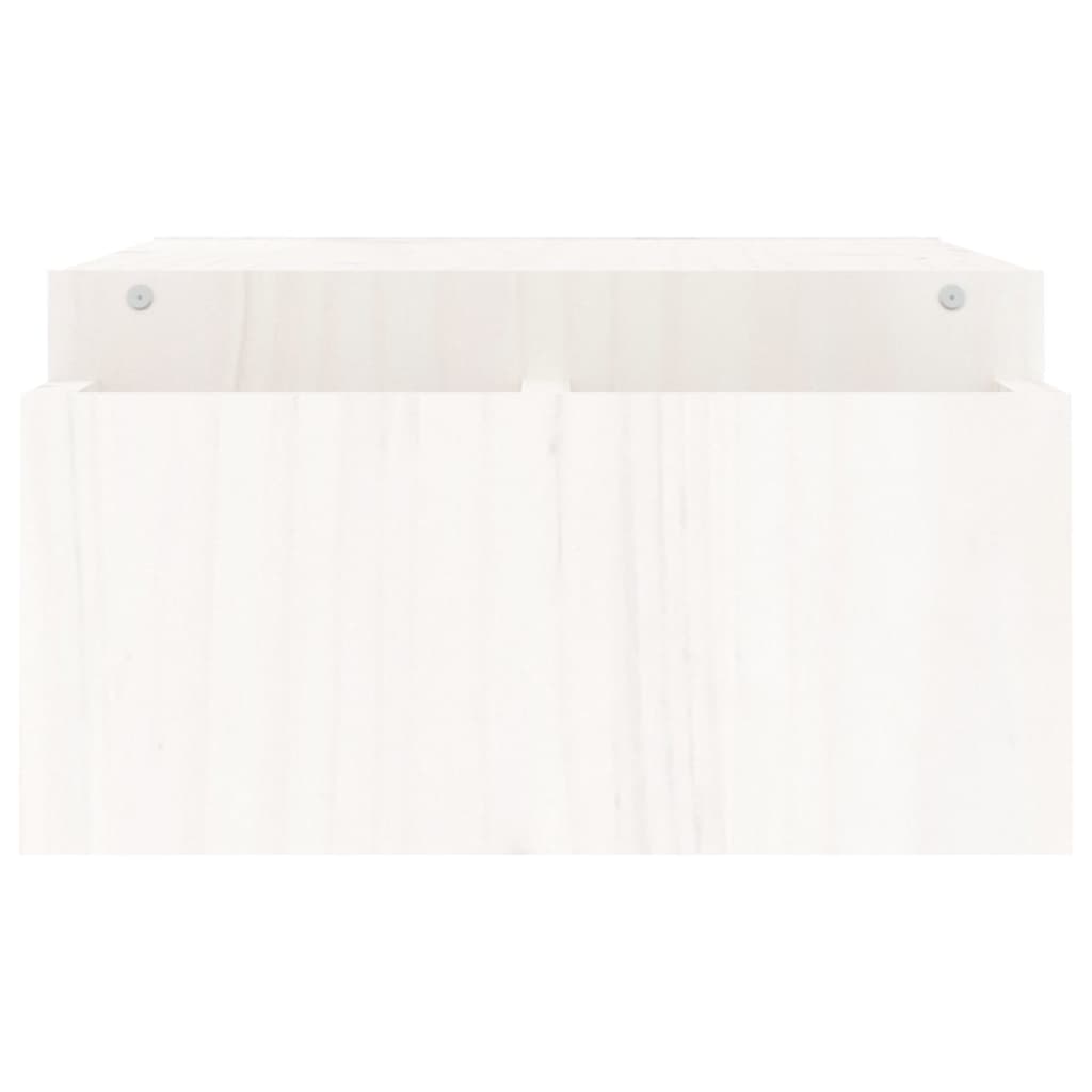 Suporte para monitor 100x27,5x15 cm madeira pinho maciça branco