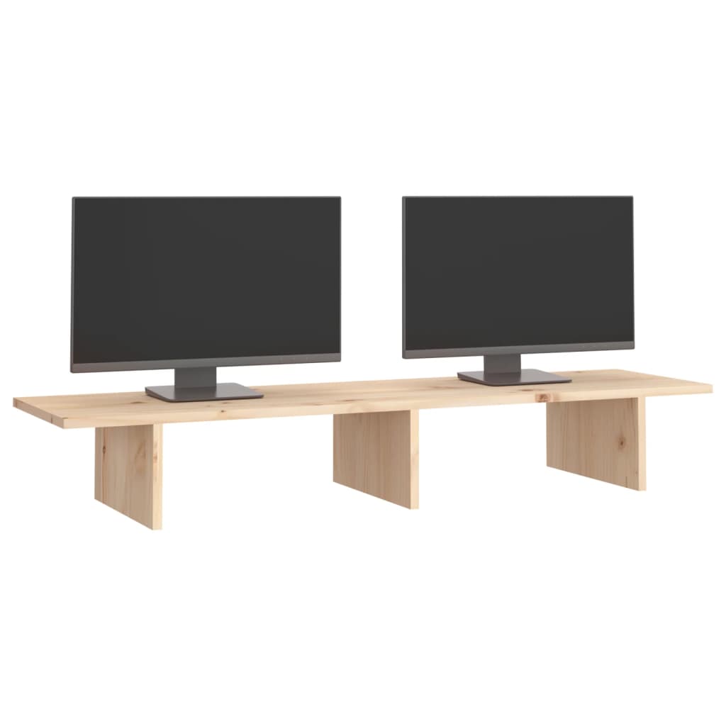 Suporte para monitor 100x27x15 cm madeira de pinho maciça