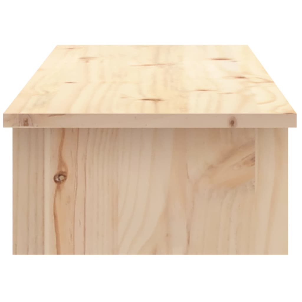 Suporte para monitor 100x27x15 cm madeira de pinho maciça