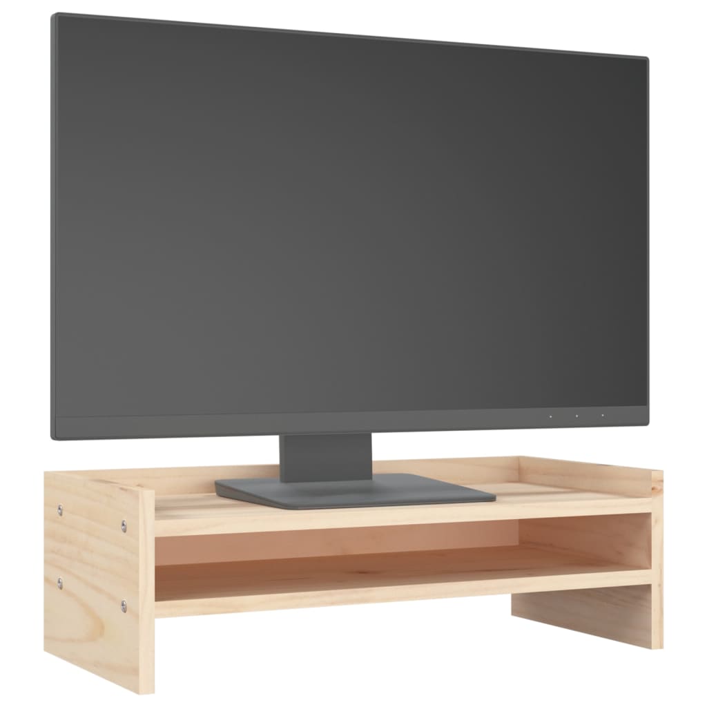 Suporte para monitor 50x24x16 cm madeira de pinho maciça