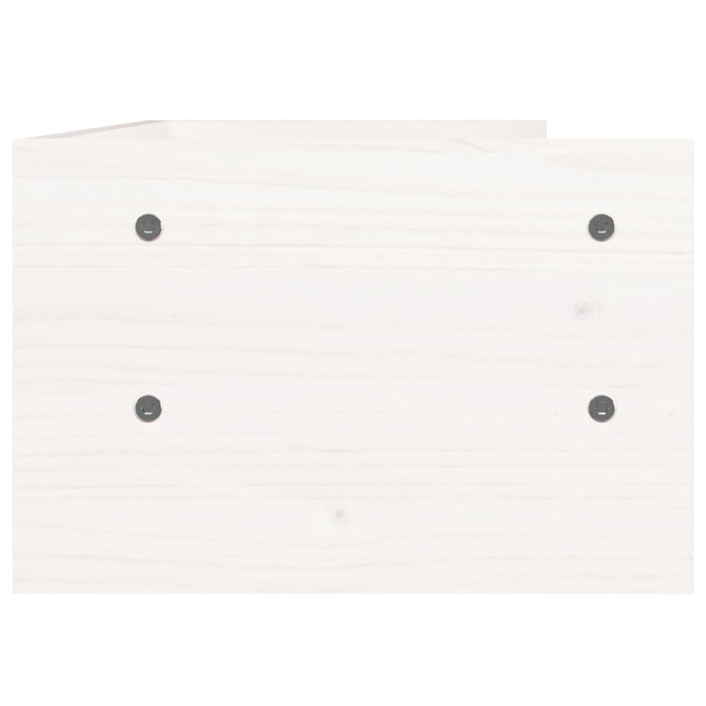 Suporte para monitor 50x24x16 cm madeira de pinho maciça branco