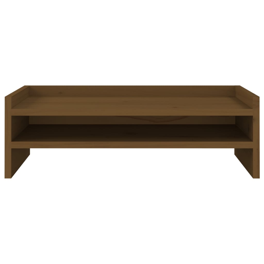Suporte para monitor 50x24x16 cm pinho maciço castanho mel