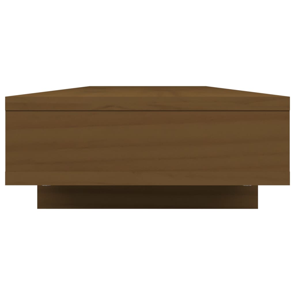 Suporte para monitor 100x27x14 cm pinho maciço castanho-mel