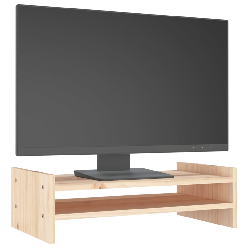 Suporte para monitor 50x27x15 cm madeira de pinho maciça