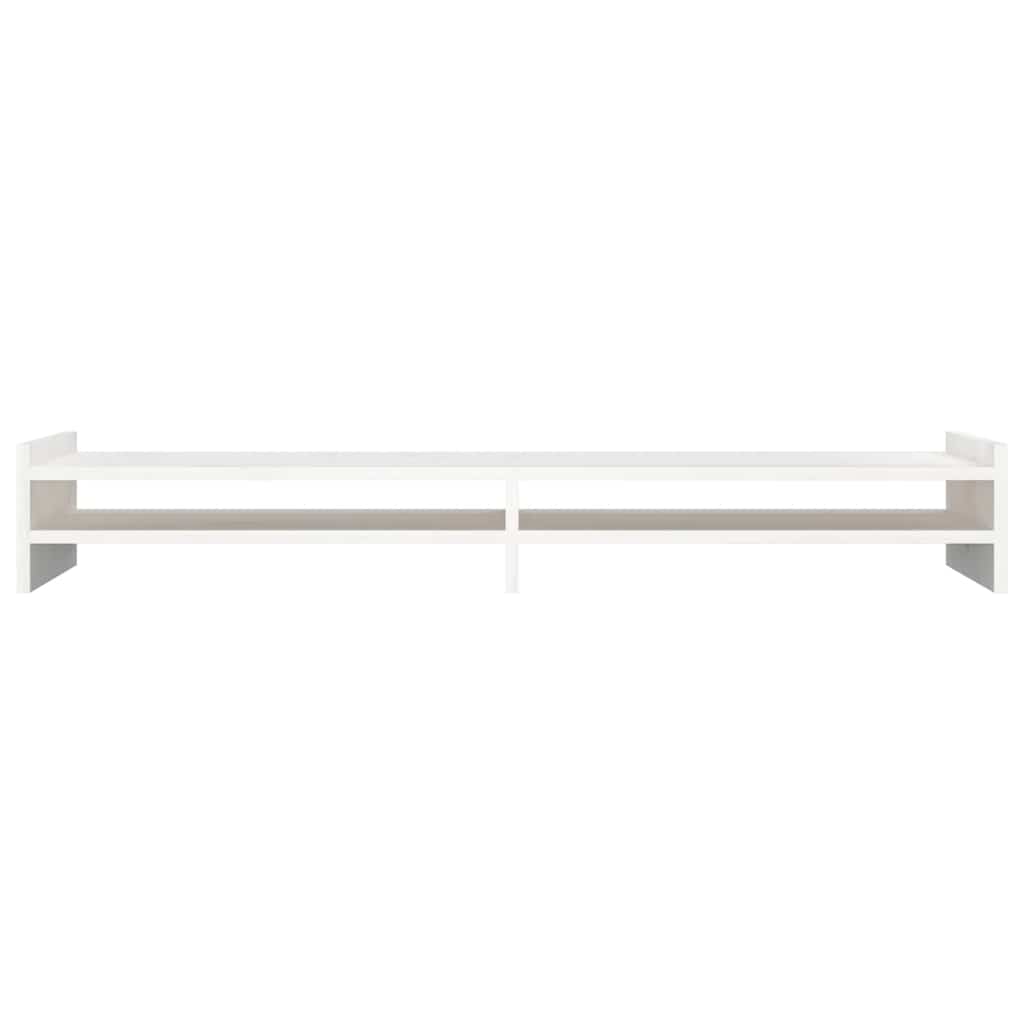Suporte para monitor 100x27x15 cm pinho maciço branco