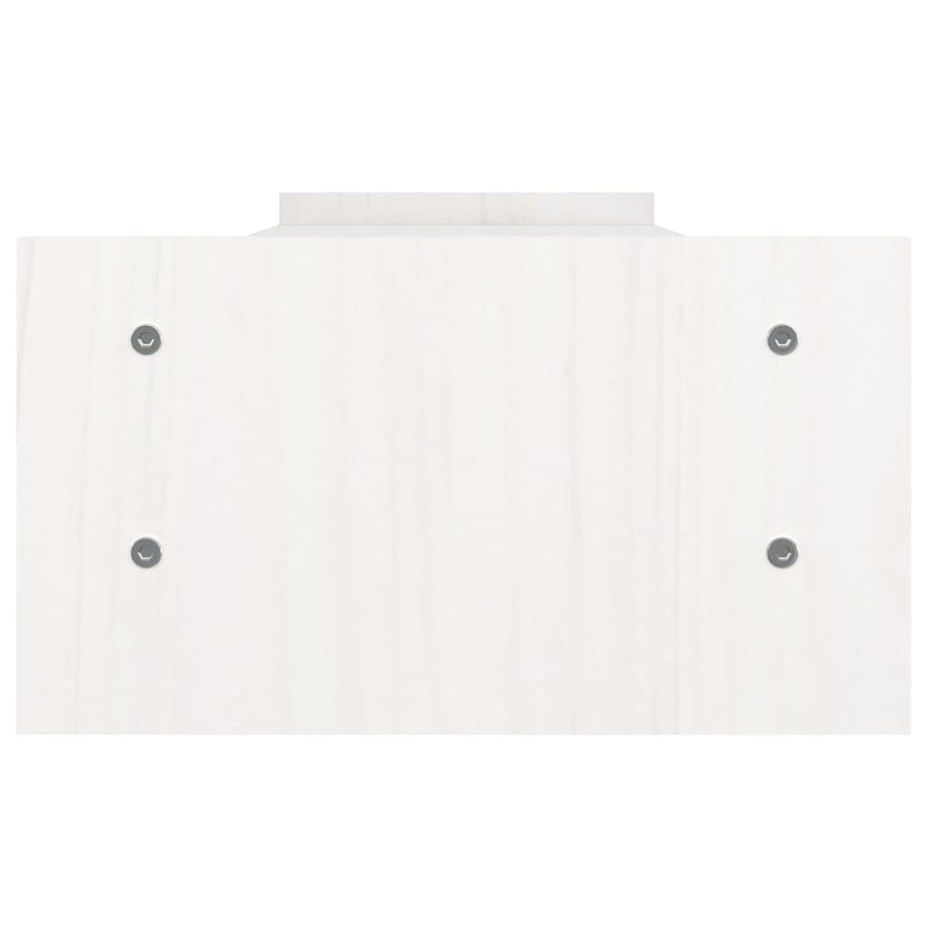 Suporte para monitor 100x27x15 cm pinho maciço branco