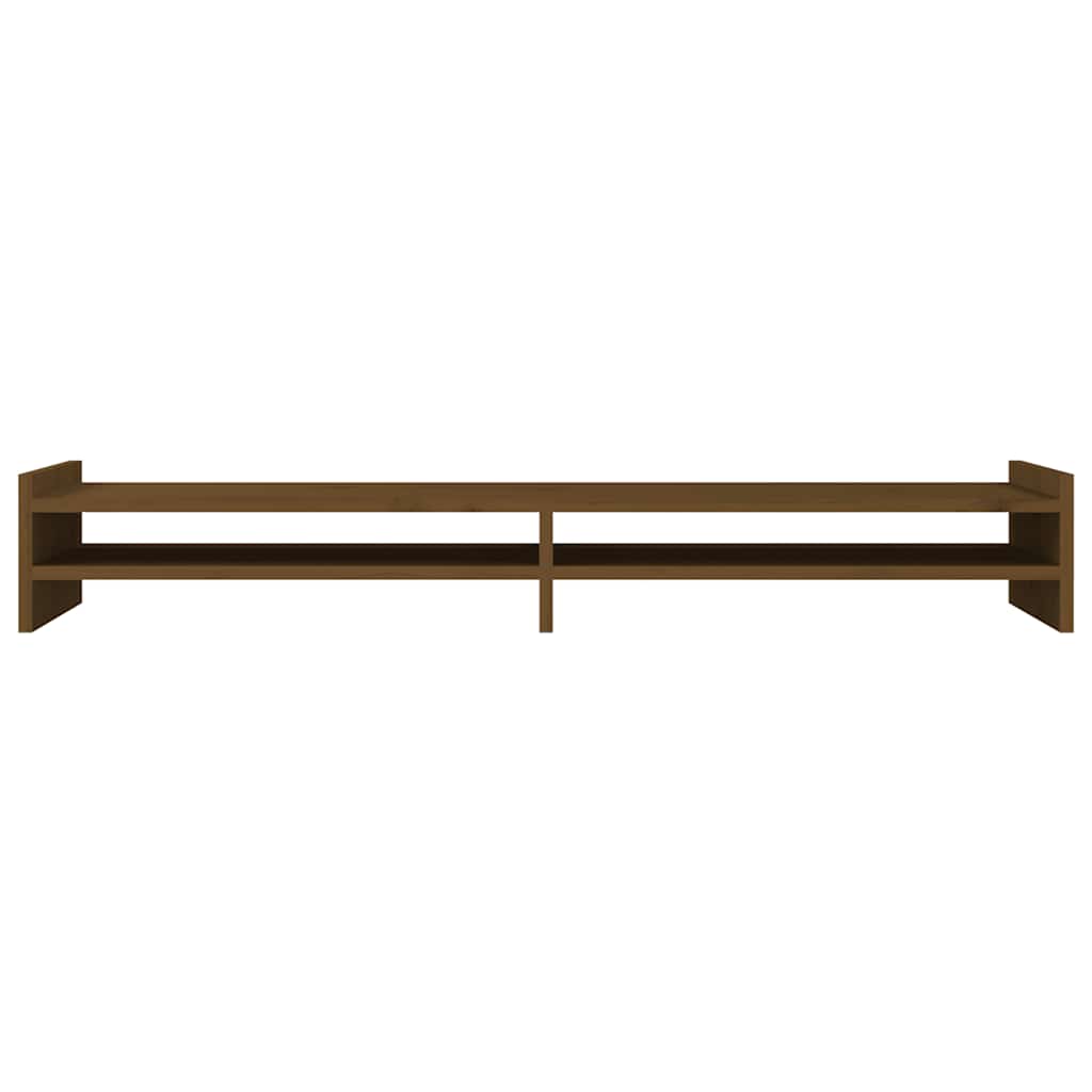 Suporte para monitor 100x27x15 cm pinho maciço castanho mel
