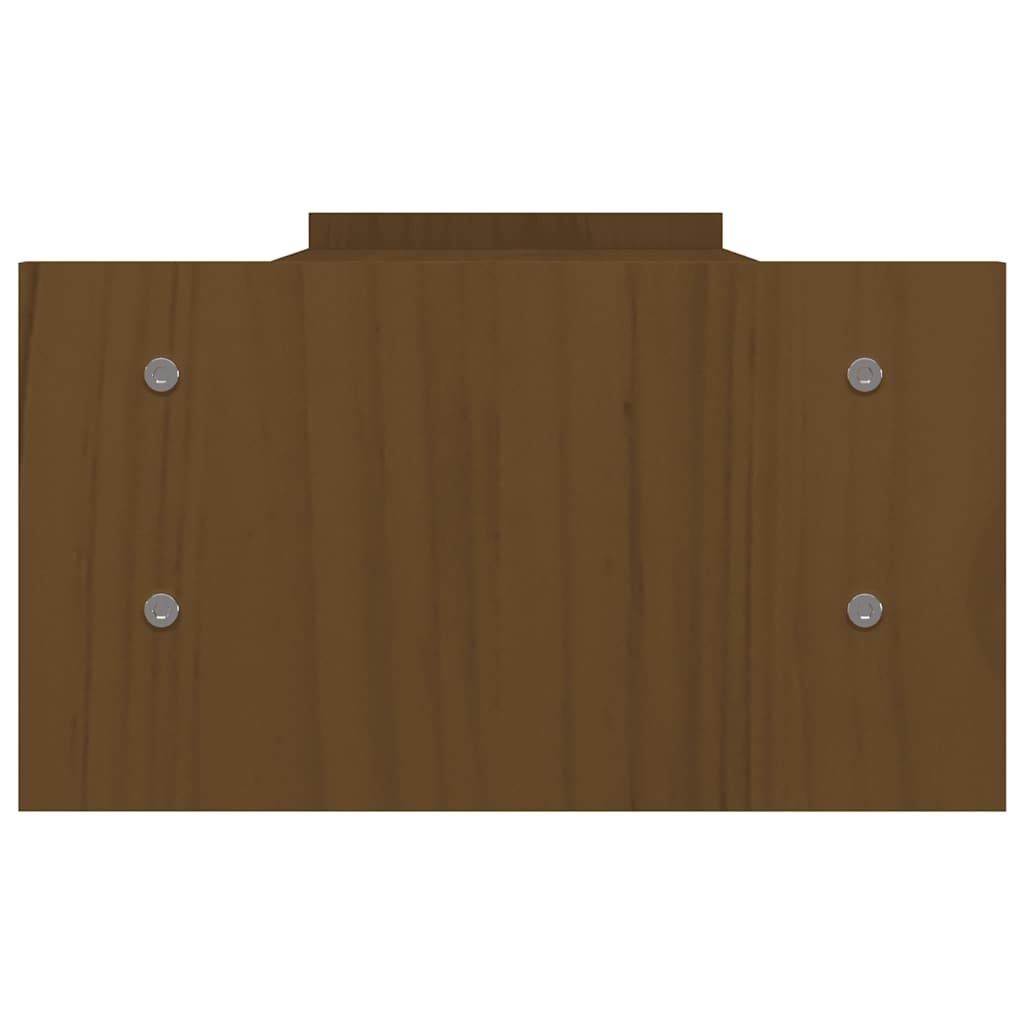 Suporte para monitor 100x27x15 cm pinho maciço castanho mel