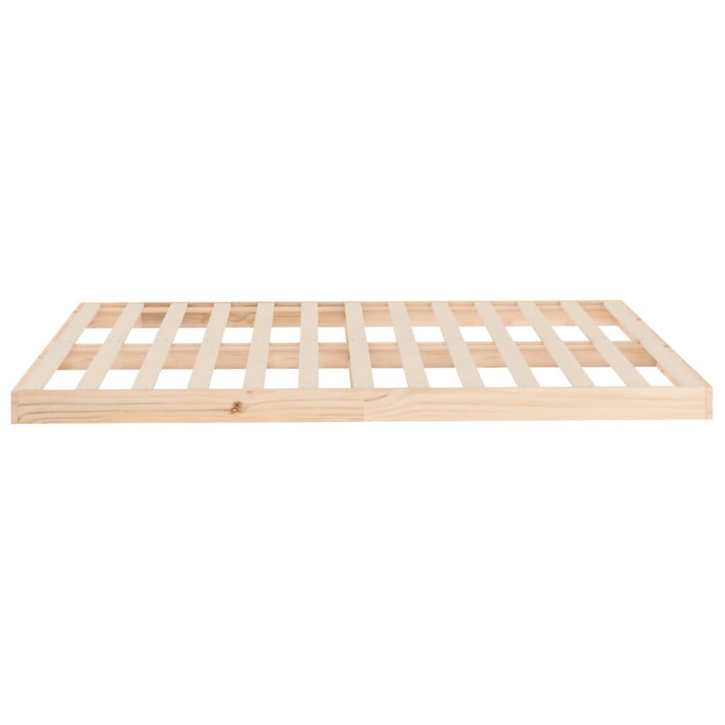 Estrutura de cama 140x190 cm madeira de pinho maciça