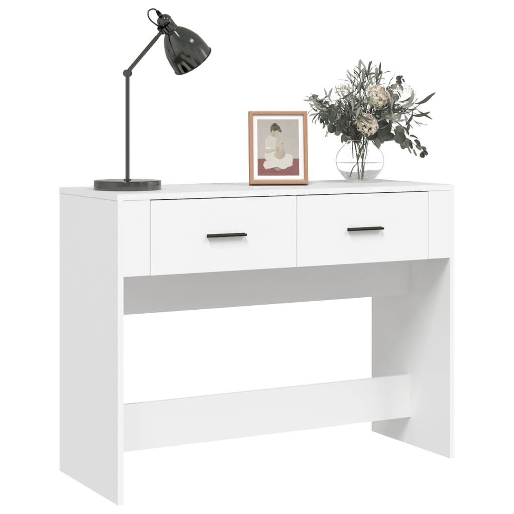 Mesa consola 100x39x75 cm derivados de madeira branco