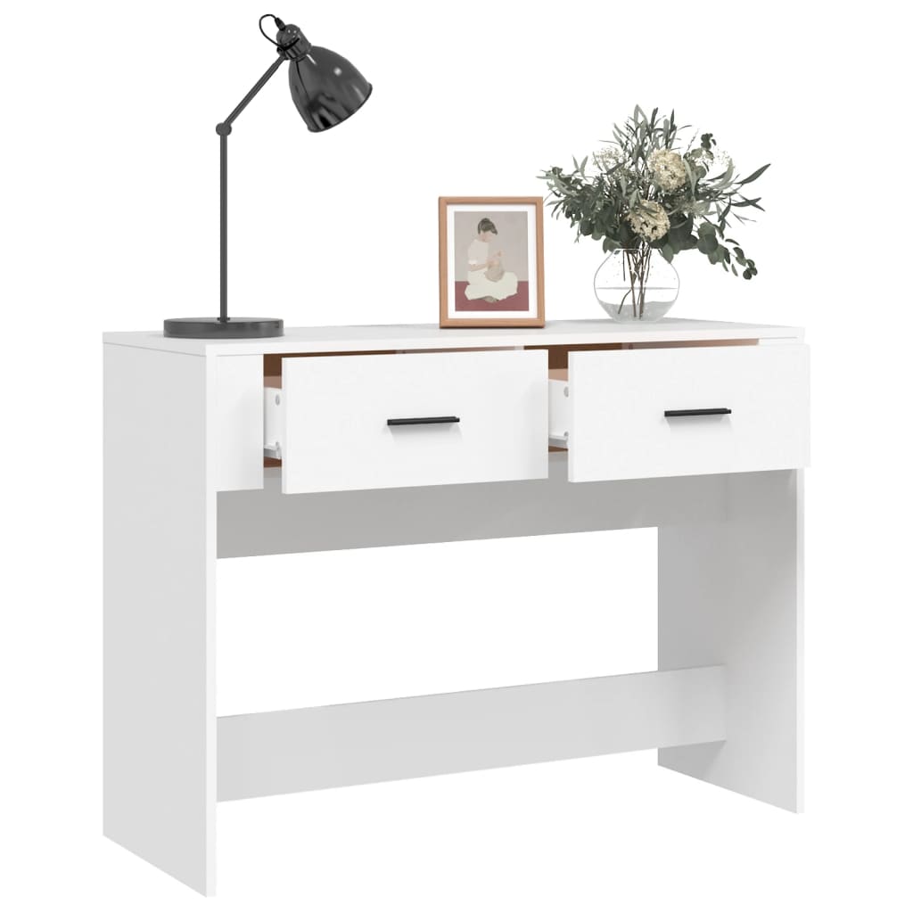Mesa consola 100x39x75 cm derivados de madeira branco