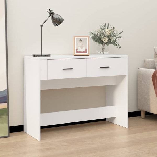 Mesa consola 100x39x75 cm derivados de madeira branco