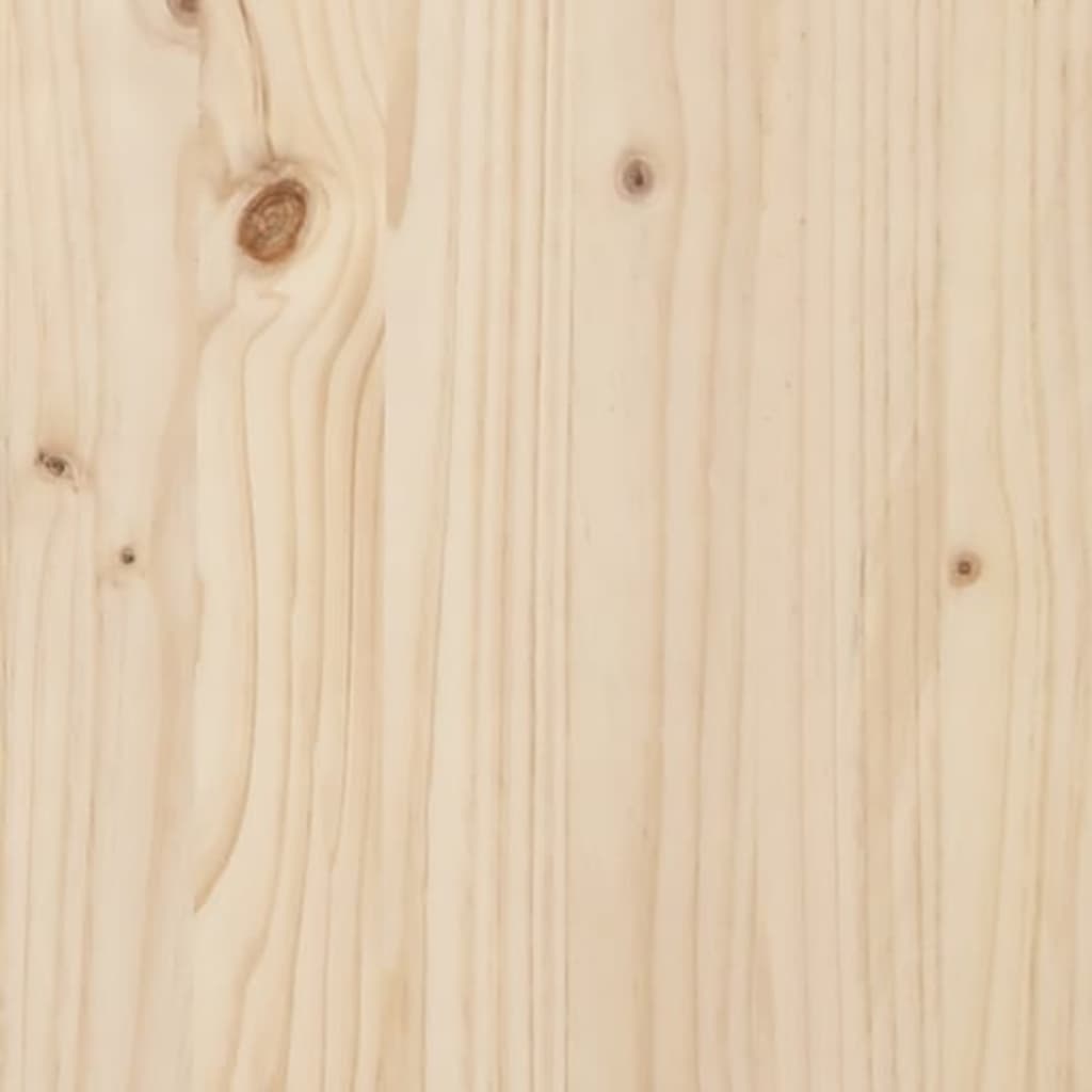 Baú de Arrumação para Jardim - Pinho Maciço Natural - 108x42,5x54 cm