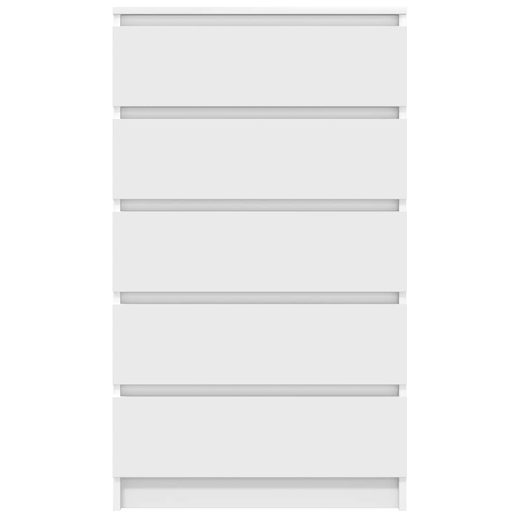 Armário de gavetas 60x36x103 cm derivados de madeira branco