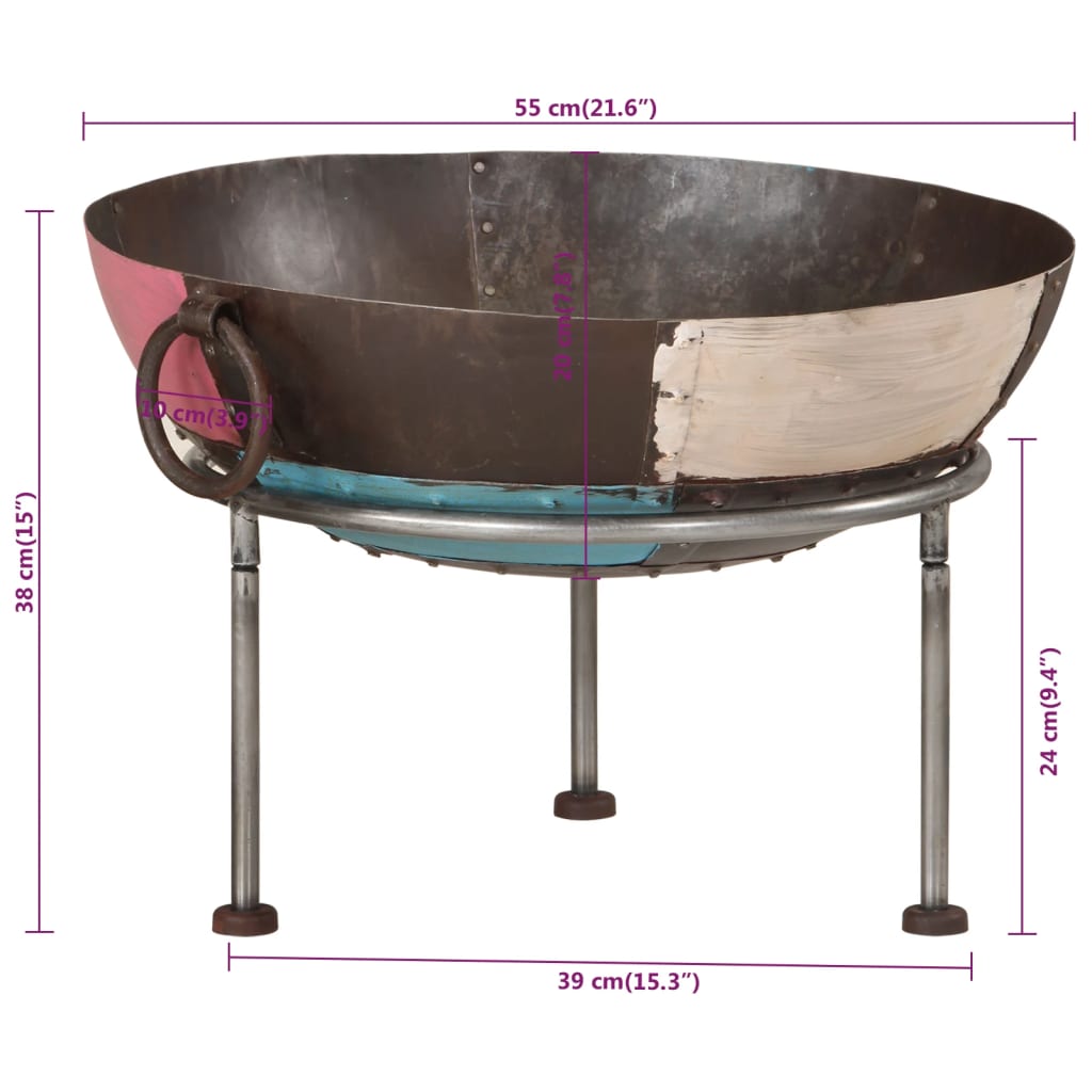 Braseira 55x55x38 cm ferro