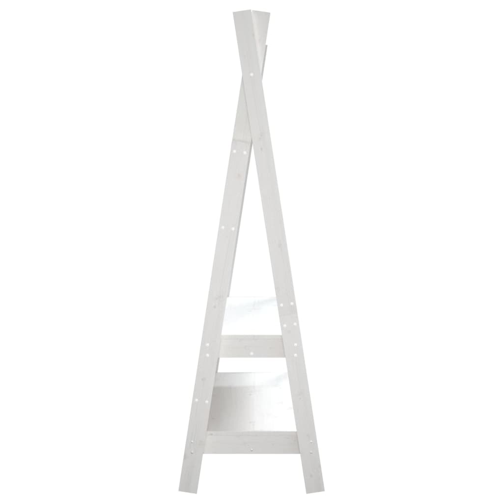 Suporte para roupas 100x45,5x150 cm madeira pinho maciça branco