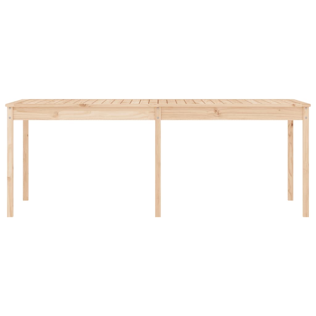 Mesa de jardim 203,5x100x76 cm madeira de pinho maciça