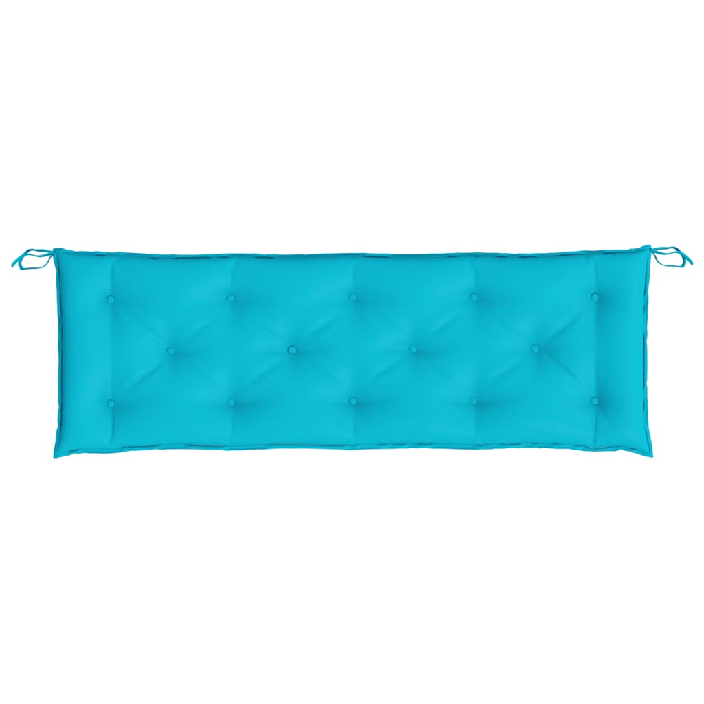 Almofadões p/ banco de jardim 2 pcs 150x50x7 cm tecido turquesa
